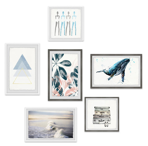 Beachy Hues Hexaptych