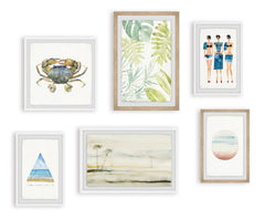 Gilded Sunset Hexaptych