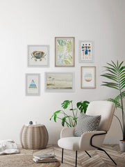 Gilded Sunset Hexaptych