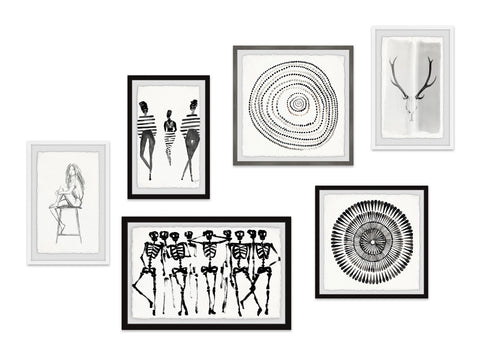 I Love Obsidian Hexaptych