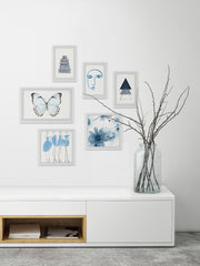 Bleu Nebuleuse Hexaptych