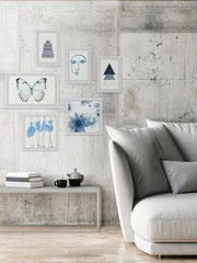 Bleu Nebuleuse Hexaptych