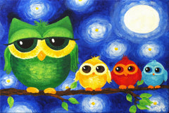 Colorful Owls