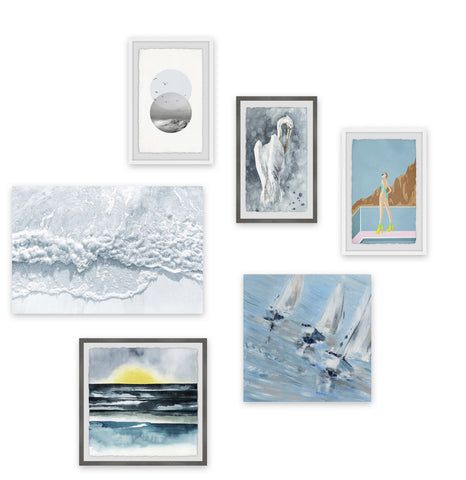 Bursts of Yellow Hexaptych