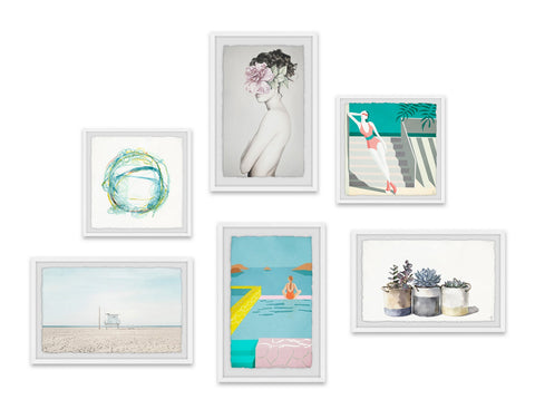 Masked Happiness Hexaptych