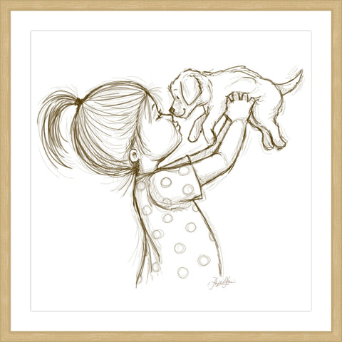 Girl Loves Puppy