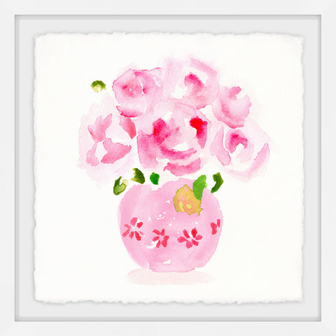 Pink Floral Vase
