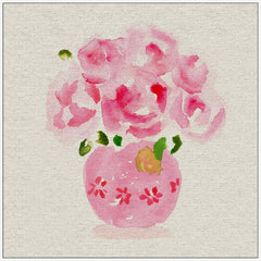 Pink Floral Vase II