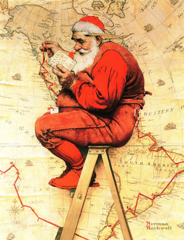 Santa at the Map