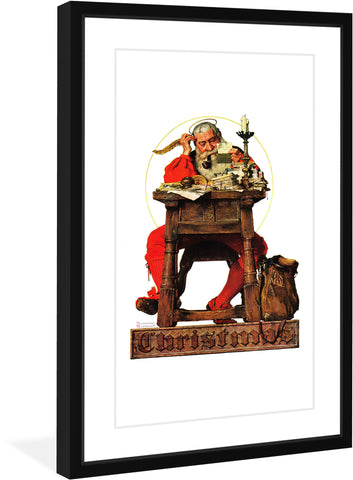 Santa at His Desk