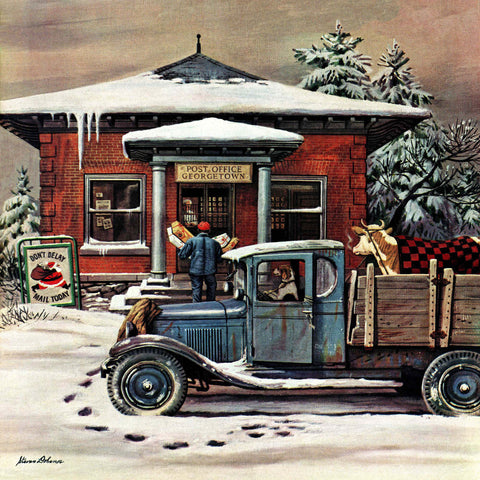 Rural Post Office at Christmas