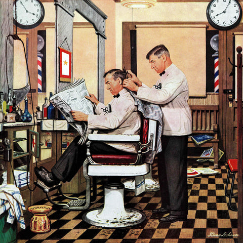 Barber Getting Haircut
