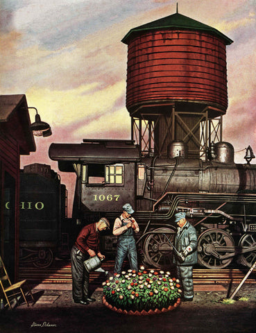 Train Yard Flower Garden