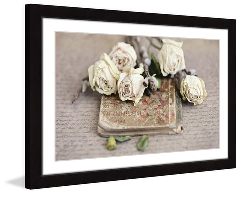 Vintage Book and Roses