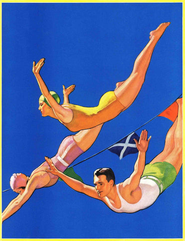 Diving Women and Man