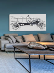 Vintage Race Car Blueprint 1