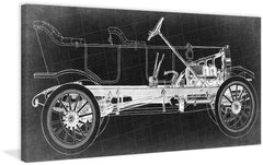 Vintage Race Car Blueprint 2