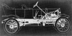 Vintage Race Car Blueprint 2