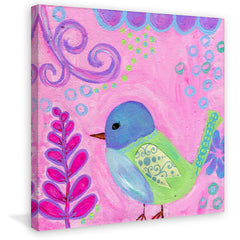 Lavender Green Bird