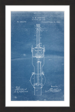 Arc Lamp 1893 Blueprint