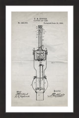 Arc Lamp 1893 Old Paper