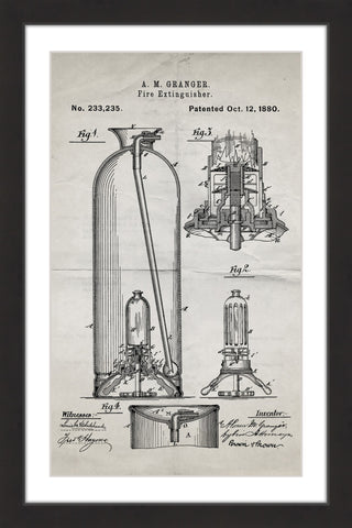 Extinguisher 1880 Old Paper