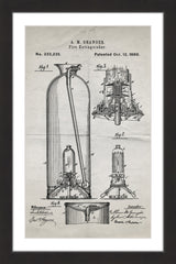 Extinguisher 1880 Old Paper