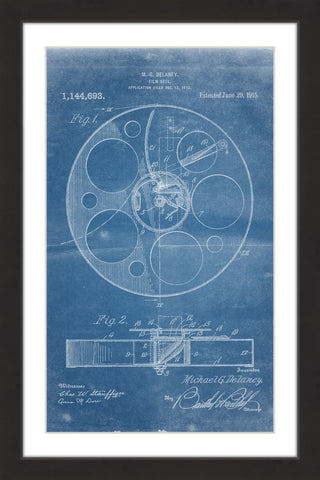 Film Reel 1915 Blueprint