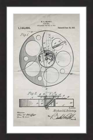 Film Reel 1915 Old Paper