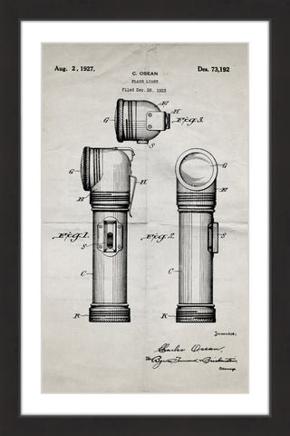 Flashlight 1923 Old Paper