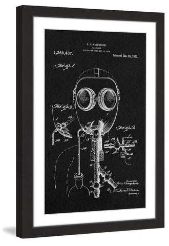 Gas Mask 1921 Black Paper