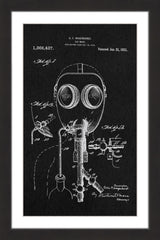 Gas Mask 1921 Black Paper