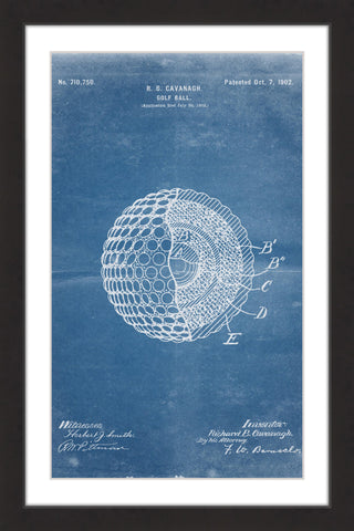 Golf Ball 1902 Blueprint