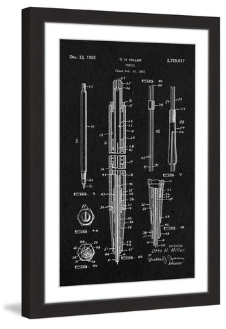 Pencil 1955 Black Paper