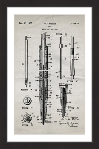 Pencil 1955 Old Paper