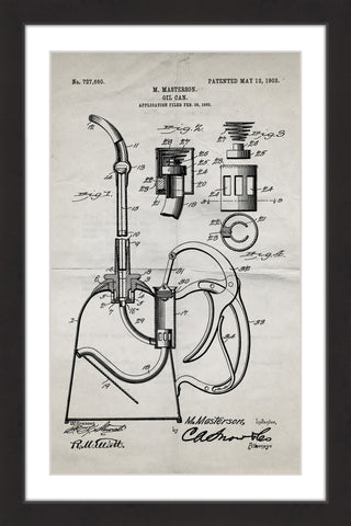 Oil Can 1903 Old Paper