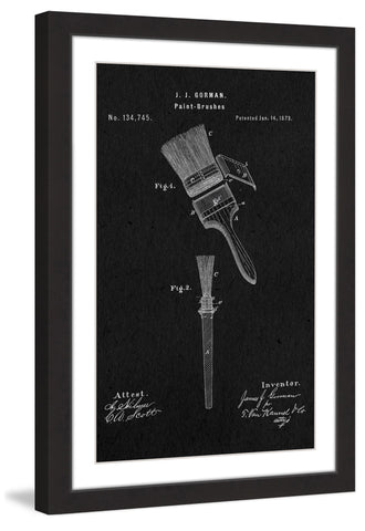 Paint Brush 1873 Black Paper