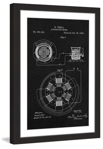 AC Motor 1896 Black Paper