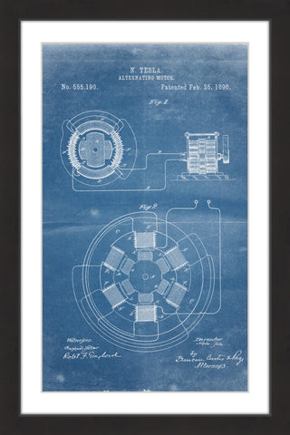 AC Motor 1896 Blueprint