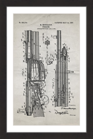 Rifle 1907 Old Paper