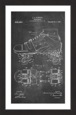 Roller Skate 1908 Chalk