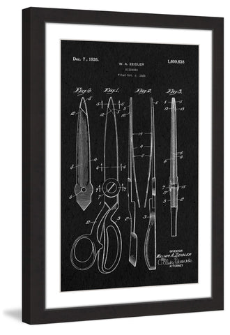 Scissors 1925 Black Paper