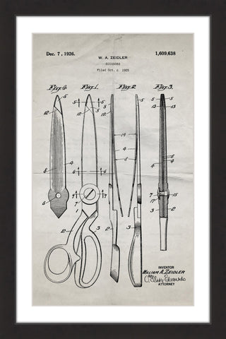 Scissors 1925 Old Paper