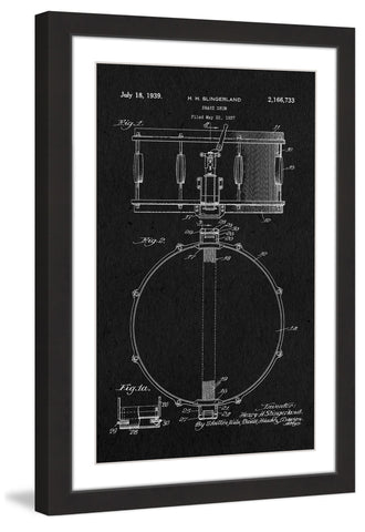 Snare Drum 1939 Black Paper