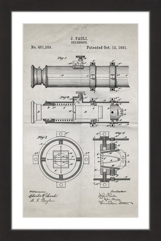 Telescope 1891 Old Paper
