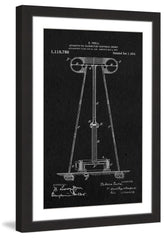 Tesla Coil 1914 Black Paper