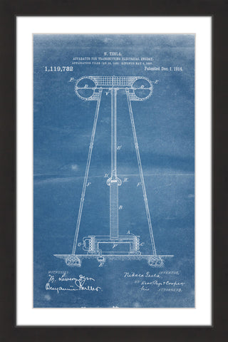 Tesla Coil 1914 Blueprint