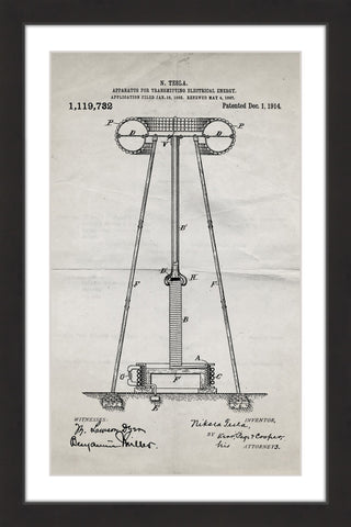 Tesla Coil 1914 Old Paper