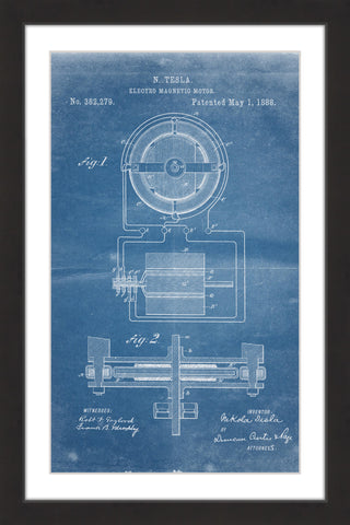 Tesla Motor 1888 Blueprint