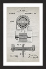 Tesla Motor 1888 Old Paper